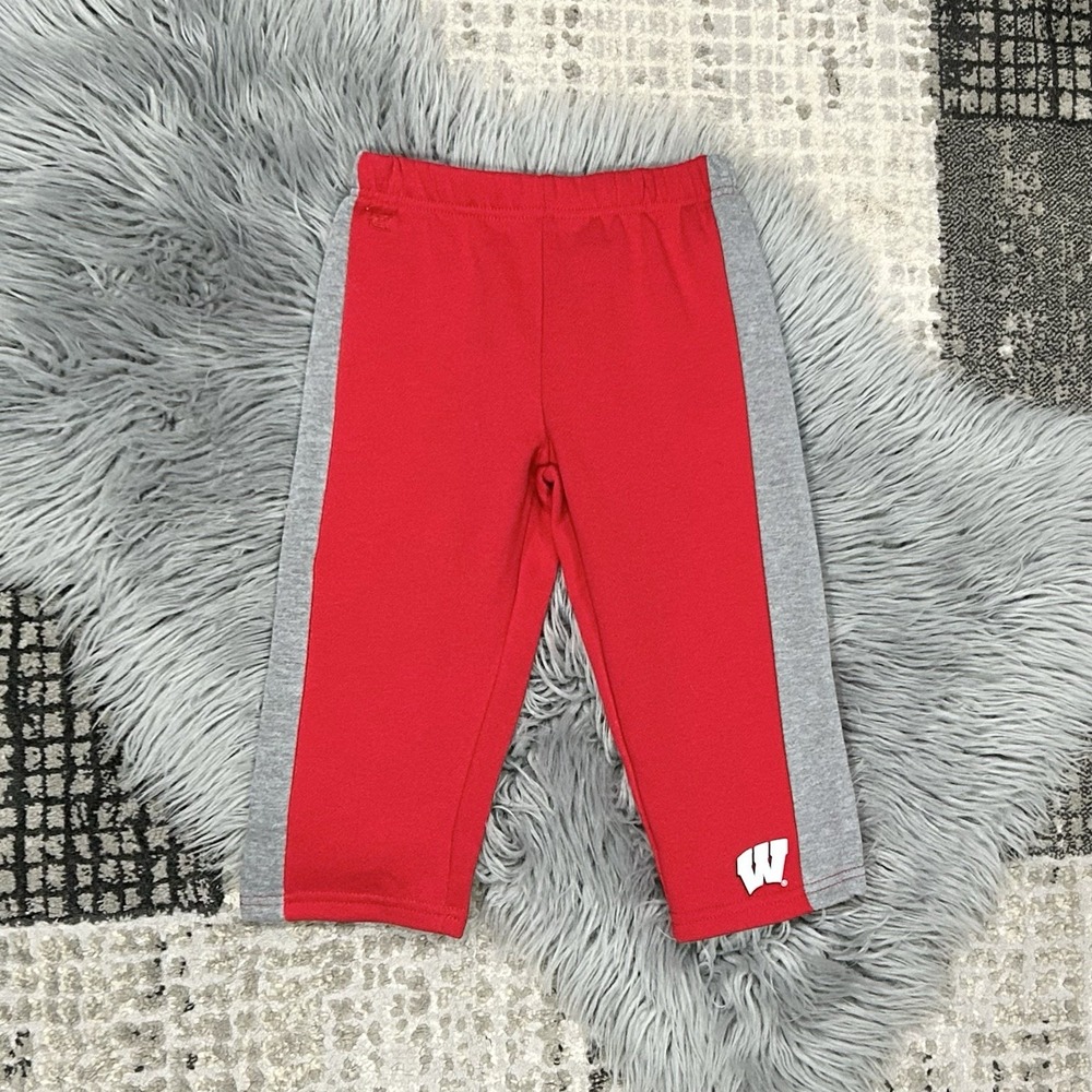 Wisconsin Badgers Toddler Sweatpants Size 4T‎ NEW Fleece Lined